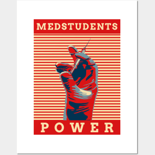 Medstudents Power- Medical Student In Medschool Funny Gift For Nurse & Doctor Medicine Posters and Art